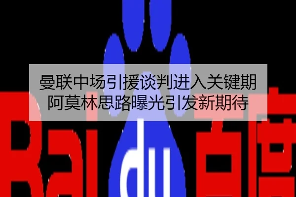 曼联中场引援谈判进入关键期 阿莫林思路曝光引发新期待